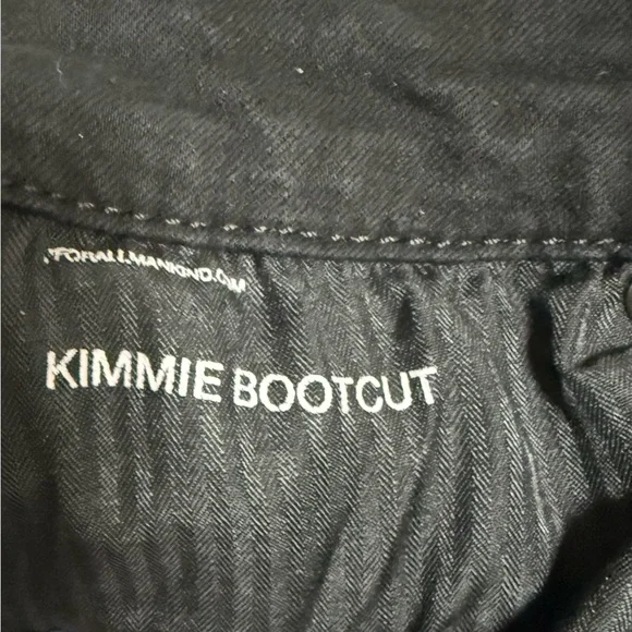 7 FOR ALL MANKIND Women’s Black Kimmie Bootcut Jeans - Size 27 - Picture 4 of 10